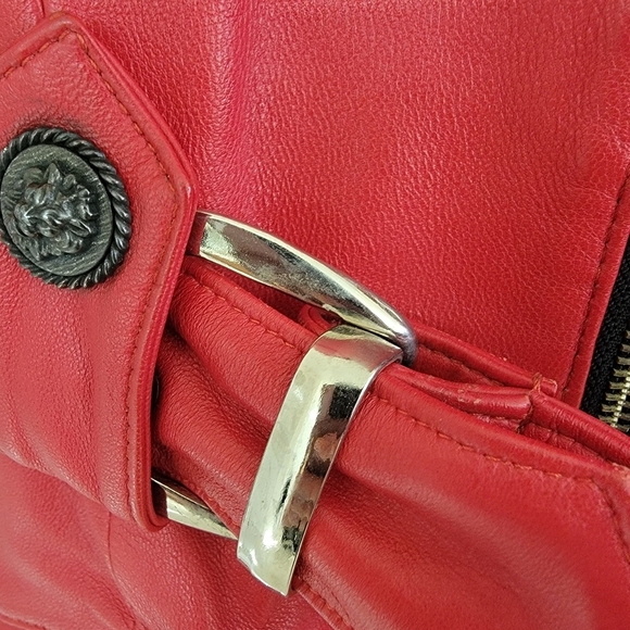 Vintage Sebastian Red Leather Vest - Picture 3 of 5